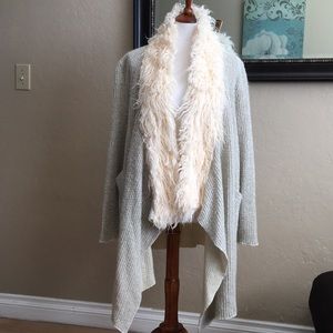 Sweater with Faux Fur